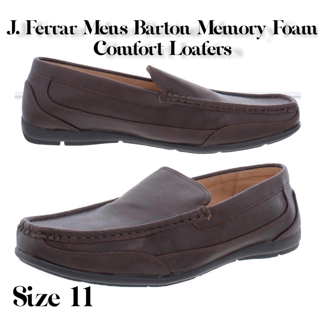 Men’s J. Ferrar Meus Barton Memory Foam Comfort Loafers Brown Size 11